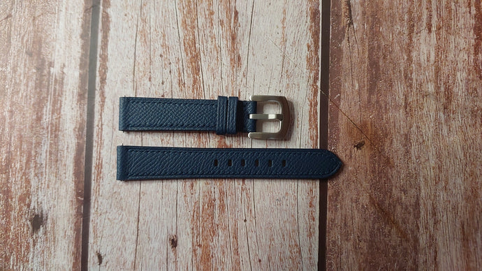 Navy Epsom Custom Leather Strap For Tudor Vintage Watch