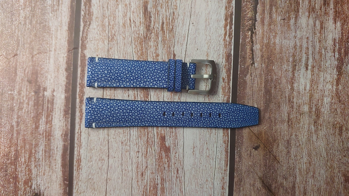 Custom Elegance Stingray Leather 18 mm Watch Strap BS1005TU_K0035442 main image 0