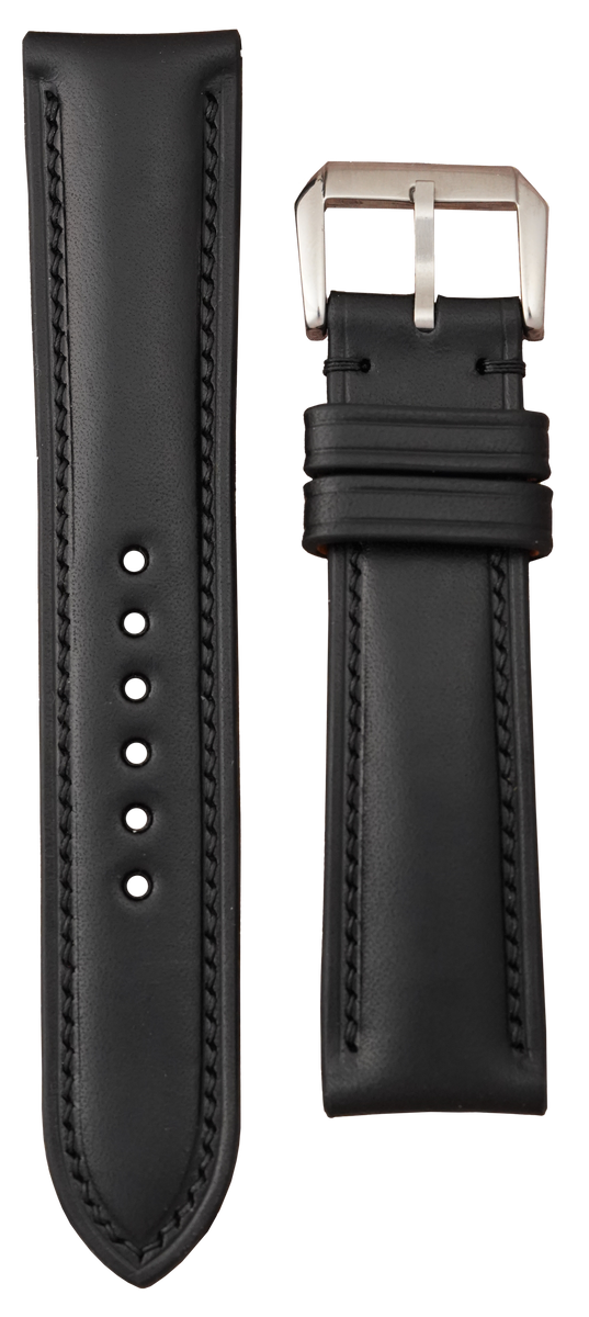 Buttero Leather Watch Strap - Black – VGreen