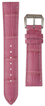 Load image into Gallery viewer, Crocodile Leather Watch Strap - Salmon Pink
