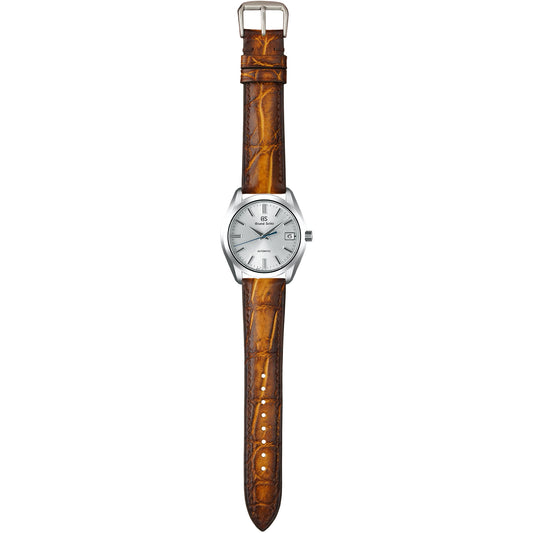 Crocodile Leather Watch Strap - Burnt Chestnut