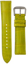 Load image into Gallery viewer, Crocodile Leather Watch Strap – Lime Green