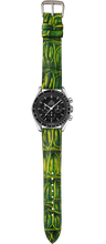 Load image into Gallery viewer, Crocodile Leather Watch Strap – Electric Jungle