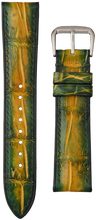 Load image into Gallery viewer, Crocodile Leather Watch Strap – Citrus Moss