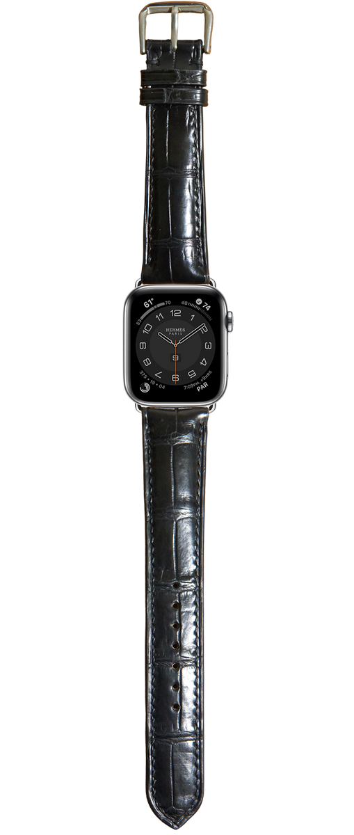 Crocodile leather discount apple watch strap
