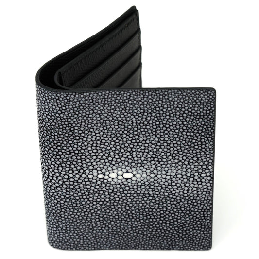 Vertical Stingray Wallet - Black