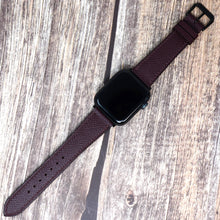 Load image into Gallery viewer, Apple Watch Strap - Epsom Leather - Burgundy