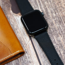Load image into Gallery viewer, Apple Watch Strap - Epsom Leather - Black