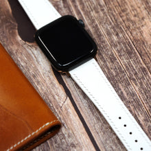 Load image into Gallery viewer, Apple Watch Strap - Epsom Leather - White