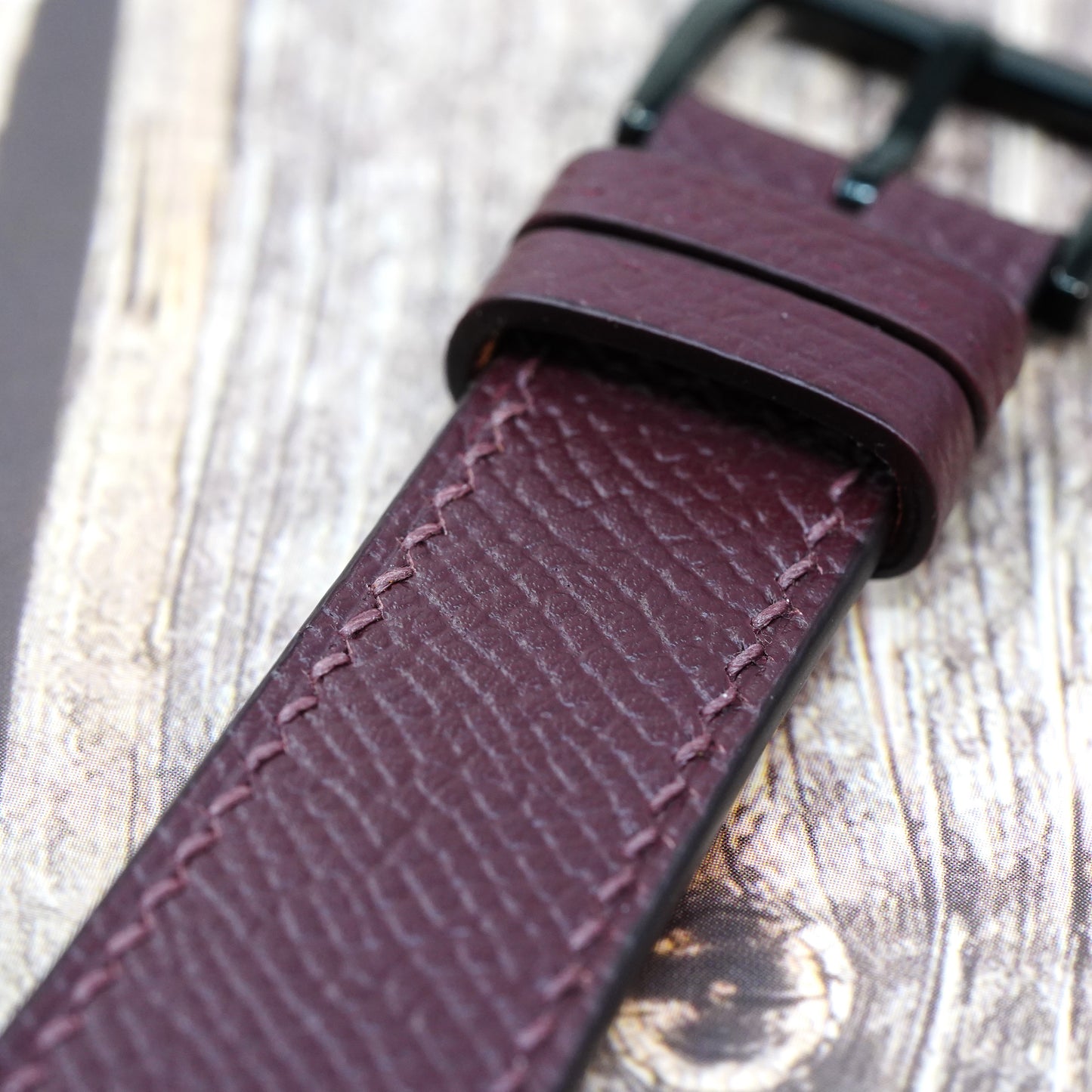 Apple Watch Strap - Epsom Leather - Burgundy