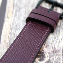 Load image into Gallery viewer, Apple Watch Strap - Epsom Leather - Burgundy