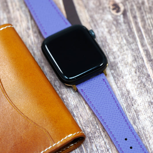 Apple Watch Strap - Epsom Leather - Purple