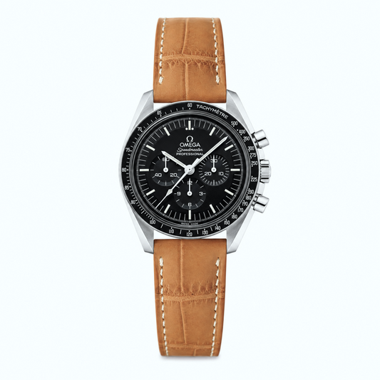 Crocodile Leather Watch Strap - Honey Brown