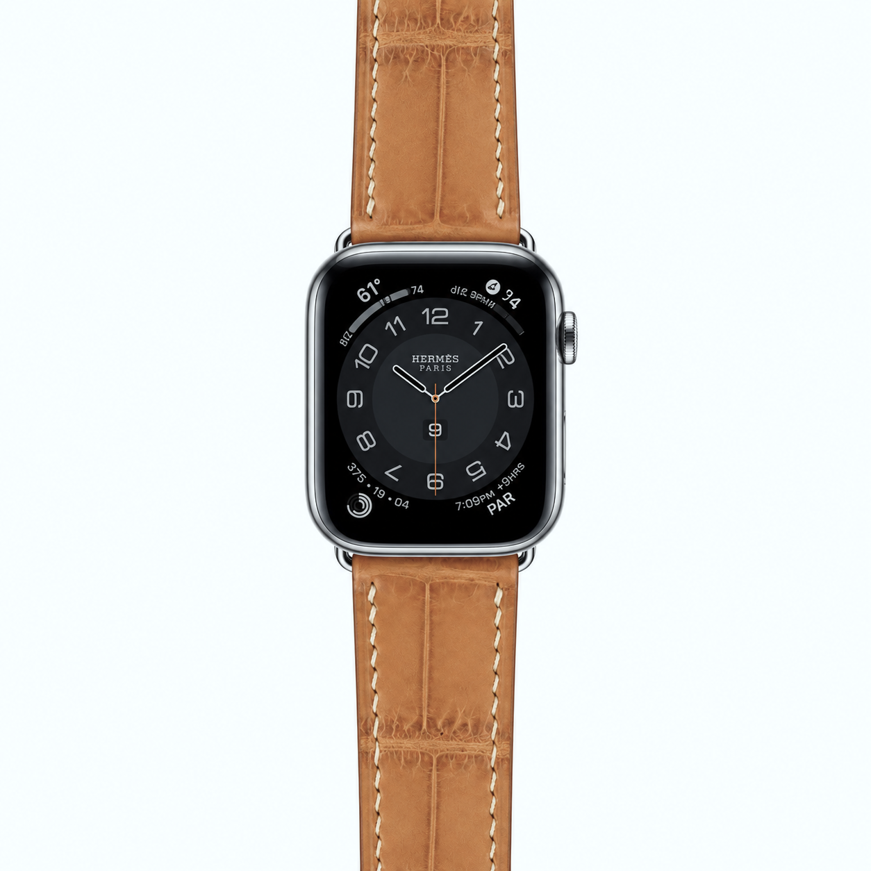 Crocodile Leather Watch Strap - Honey Brown