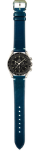 Load image into Gallery viewer, Shell Cordovan Leather Watch Strap - Teal Blue