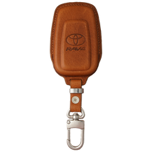Load image into Gallery viewer, Toyota Rav 4 Key Fob Cover - Brown Vachetta