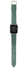 Load image into Gallery viewer, Lizard watch strap - green