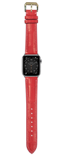 Load image into Gallery viewer, Crocodile Leather Watch Strap - Pink