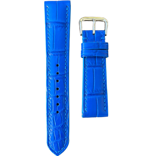 Apple Watch Strap - Crocodile Leather - Blue