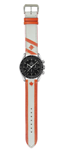 Load image into Gallery viewer, Canadian Flag - Engraved Leather Watch Straps