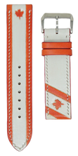 Load image into Gallery viewer, Canada Flag - Engraved Leather Watch Straps