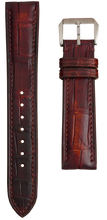 Load image into Gallery viewer, Crocodile Leather Watch Strap – Oxblood Brown