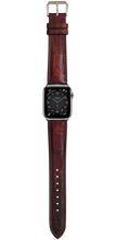 Load image into Gallery viewer, Crocodile Leather Watch Strap – Oxblood Brown