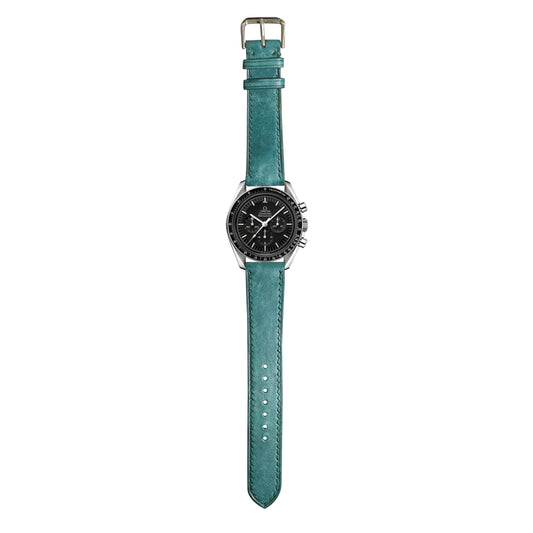 Maya Leather Watch Strap - Turquoise