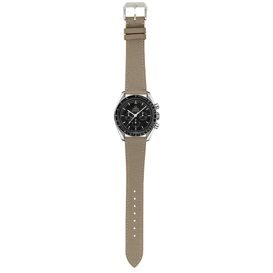 Epsom Leather Watch Strap - Taupe