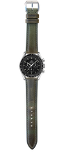 Load image into Gallery viewer, Badalassi Wax Leather Watch Strap - Olive Green
