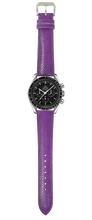 Load image into Gallery viewer, Karung Snake Skin Watch Strap - Purple