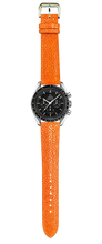 Load image into Gallery viewer, Stingray Leather Watch Strap - Orange