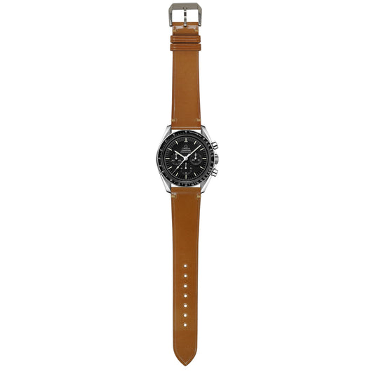Shell Cordovan Leather Watch Strap - Natural