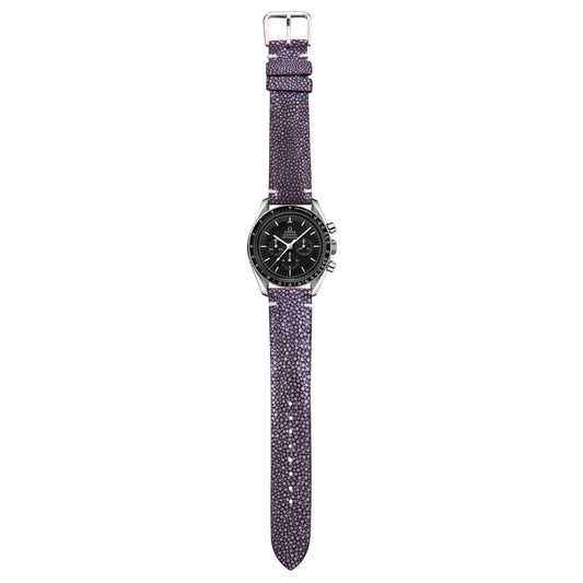 Stingray Leather Watch Strap - Brown