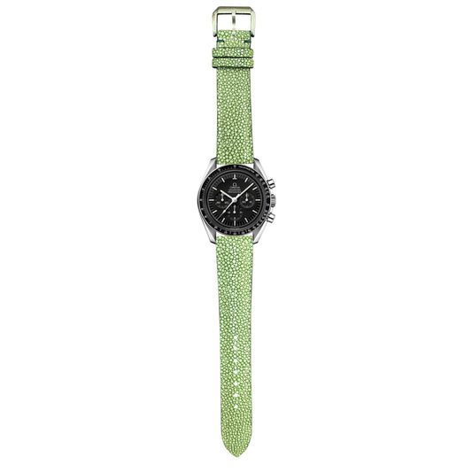 Stingray Leather Watch Strap - Green