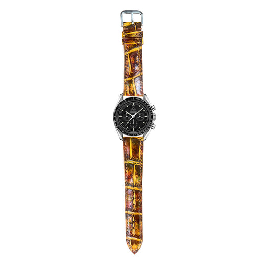 Crocodile Leather Watch Strap - Mixing Dye
