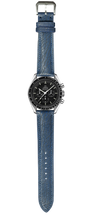 Load image into Gallery viewer, Alran Patnat Goat Leather Watch Strap - Azur