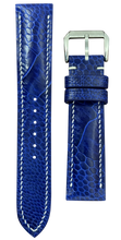 Load image into Gallery viewer, ostrich watch strap - blue