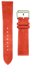 Load image into Gallery viewer, Suede Watch Strap - Red