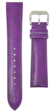 Load image into Gallery viewer, Karung Snake Skin Watch Strap - Purple