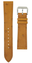 Load image into Gallery viewer, Ostrich Leather Watch Strap - Brown
