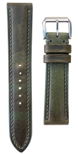 Load image into Gallery viewer, Badalassi Wax Leather Watch Strap - Olive Green