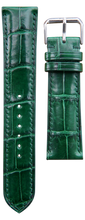 Load image into Gallery viewer, Apple Watch Strap - Crocodile Leather - Green