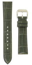 Load image into Gallery viewer, Crocodile Leather Watch Strap - Dark Sage