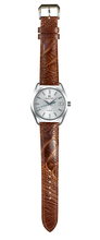Load image into Gallery viewer, Ostrich Leg Leather Watch Strap - Rooibos Tea