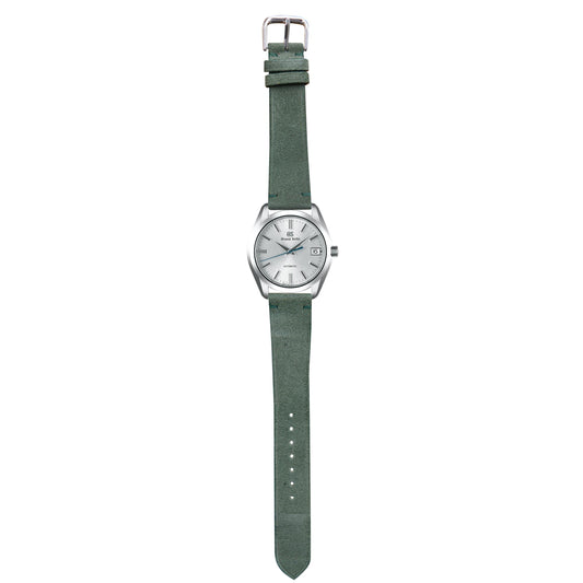 Suede Leather Watch Strap - Green