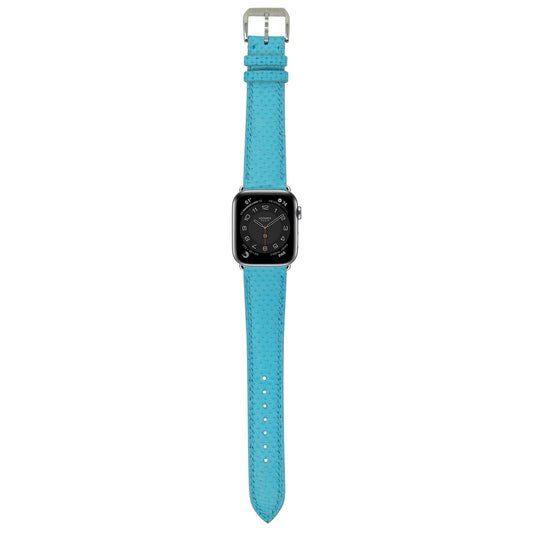 Karung Snake Skin Watch Strap - Tiffany Blue