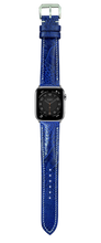 Load image into Gallery viewer, Ostrich Leg Leather Watch Strap - Blue