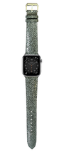 Load image into Gallery viewer, Stingray Leather Watch Strap - Gray