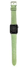Load image into Gallery viewer, Stingray Leather Watch Strap - Green